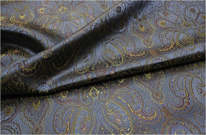 Nishijin Woven Brocade Fabric: Gold Thread Jacquard Silk (29.5"W)