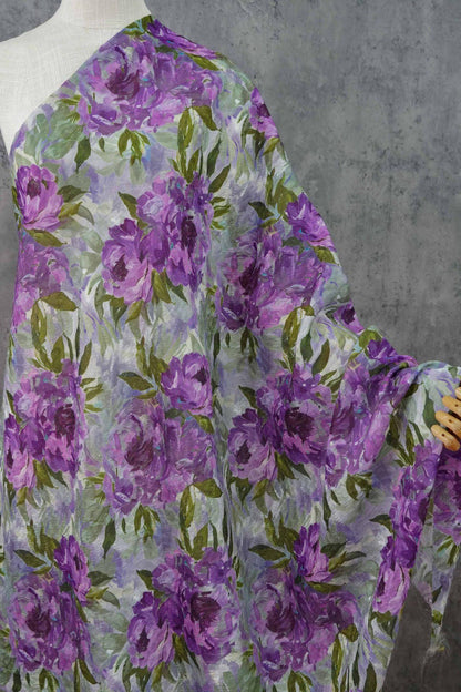Silky Jacquard Fabric: Contrast Colors, Crafts, Upholstery, Costume