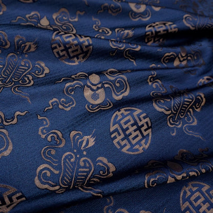 Brocade Fabric: Eight Immortals Design, Mongolian Style (29.5" Wide)