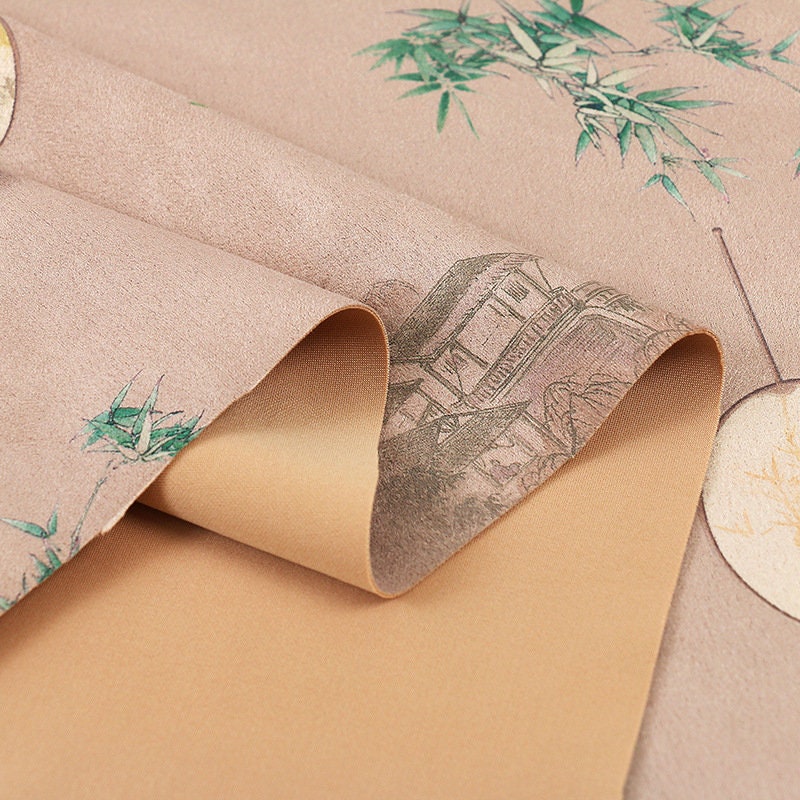 Floral Faux Suede Fabric: Apparel, Upholstery & Decor - 59"W