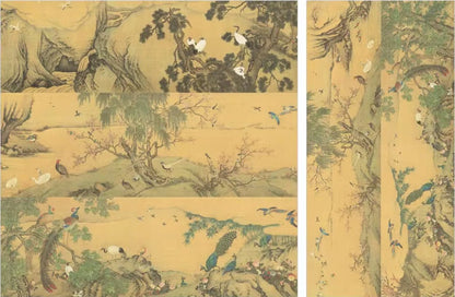 Qingming Festival Satin Fabric: Retro Painting Print, Upholstery & Sewing