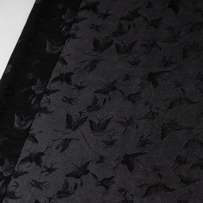 Tissu d'ameublement en rayonne jacquard satin damassé à motif papillon : largeur 59 pouces