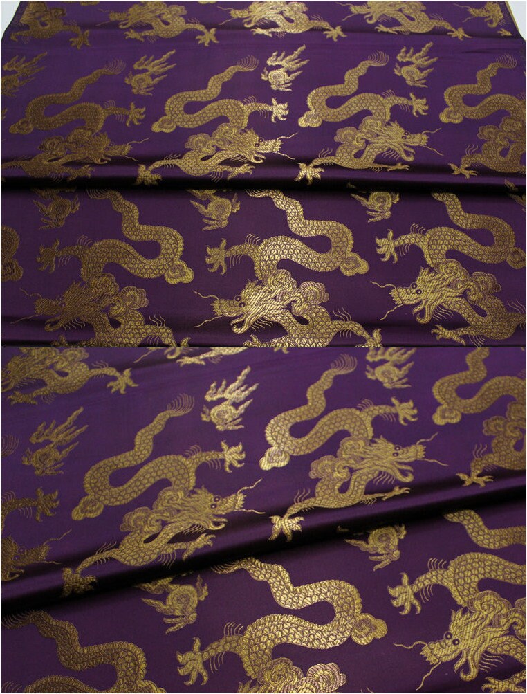 Silk Dragon Brocade Fabric: Cheongsam Sewing Material