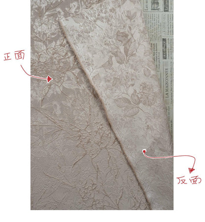 Chinese Style Embossed Jacquard Fabric ��� Abstract Floral Vine Dark Pattern Brocade for Sewing, Dressmaking, Home Decor, Upholste"Wide