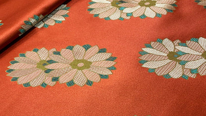 Floral Silk Brocade Fabric: Chinese Cheongsam Qipao Dress Material (29.5" Wide)