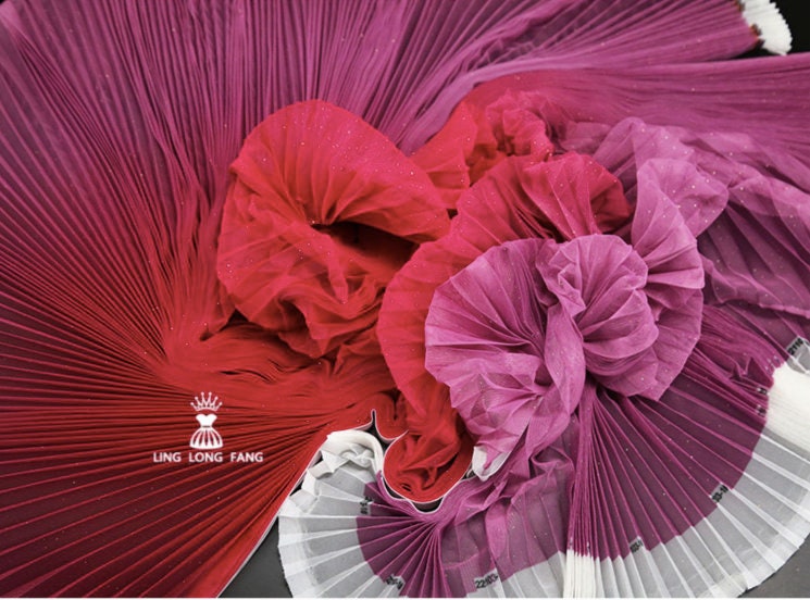 Tissu en maille pailletée dégradée, tissu de couture de créateur, 160 cm de large