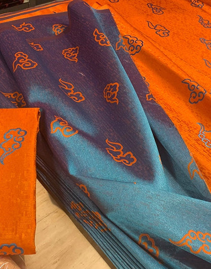 Flying Nimbus Silk Brocade Fabric: 29.5" Wide Jacquard, Costume Dress Material