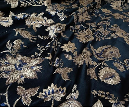 Retro Palace Jacquard Fabric: 55"W Damask Floral Upholstery Fabric