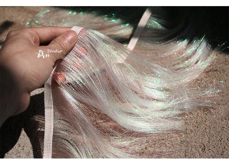 Fringed Polyester Fabric: Handmade Designer Accessory, 20cm Wide