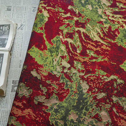 Gold Thread Abstract Jacquard Fabric: Luxury Upholstery, Dressmaking (63"W, Per Meter)