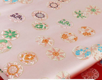 Floral Silk Brocade Fabric: 57"W Rayon Damask, Sewing Material