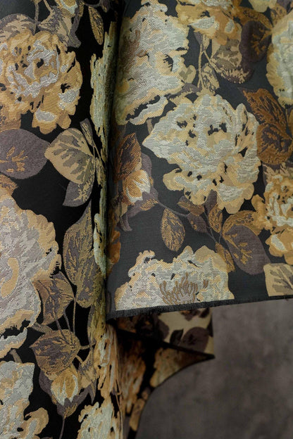 Abstract Floral Jacquard Fabric: 3D Texture Upholstery & Sewing - 60" Wide