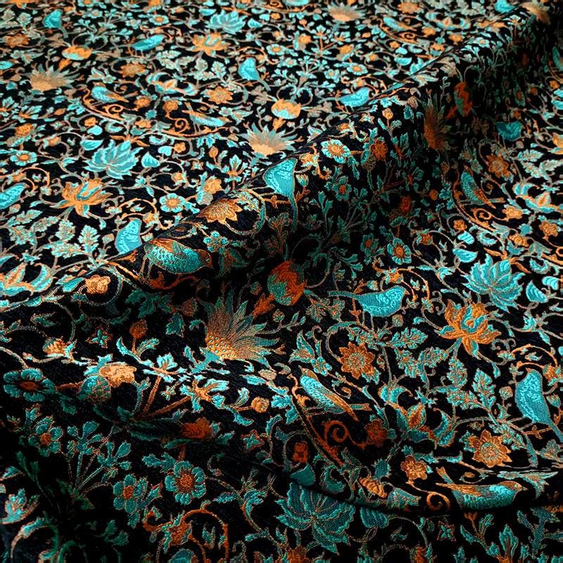 Luxury Velvet Chenille Jacquard Fabric ��� Autumn Winter Woven Upholstery Materi" Wide