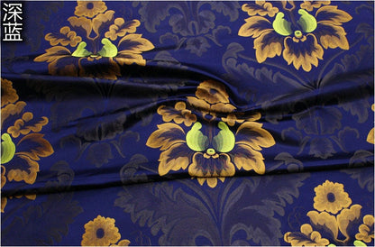 Silk Brocade Fabric: 29.5"W European Palace Pattern, Upholstery & Costume