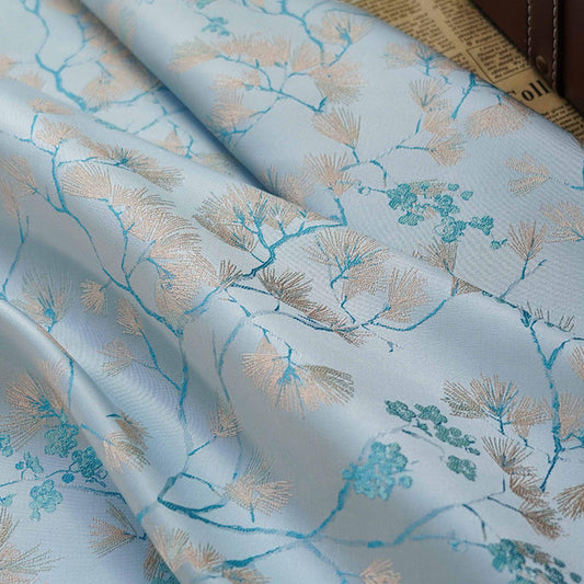 Tissu jacquard Palace : motif pin damassé, largeur 150 cm - au mètre