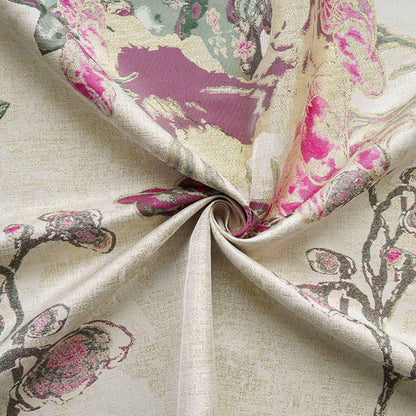 Tissu jacquard brocart doré à motifs floraux, tissu pour costumes Hanfu, tissu pour rideaux et ameublement, largeur 60 pouces