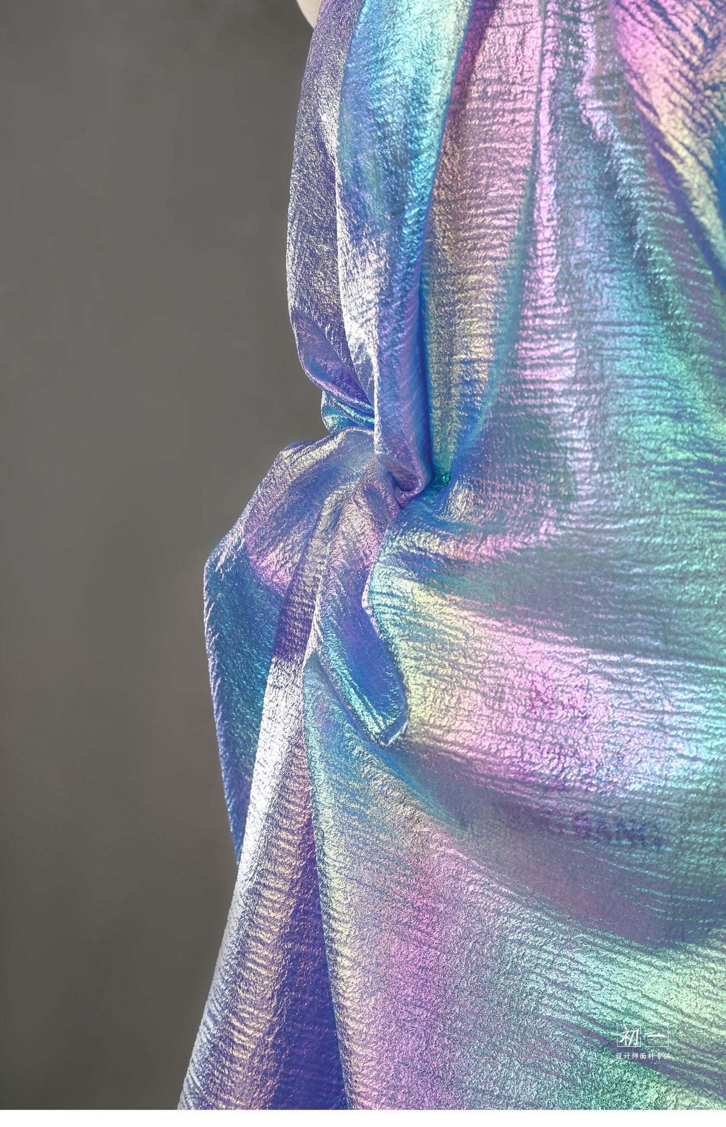 Laser Pearl Micro-Wrinkle Gauze Fabric ��� Iridescent Costume Materi" Wide