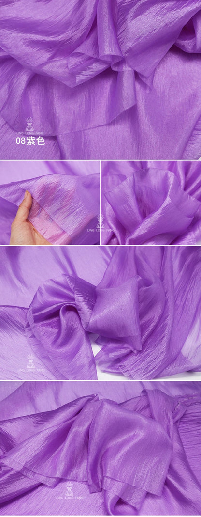 Shiny Rayon Fabric: Lightweight Pearlescent Material, 59" Wide