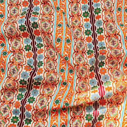 Tissu de couture en coton imprimé à la main : tissu indien pour patchwork et vêtements