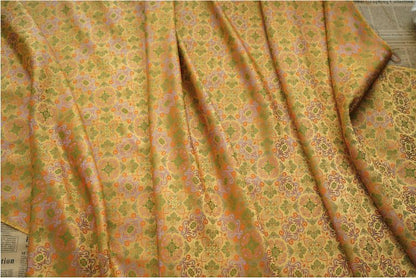 Tissu brocart de soie : style mongol-tibétain, 140 cm de large