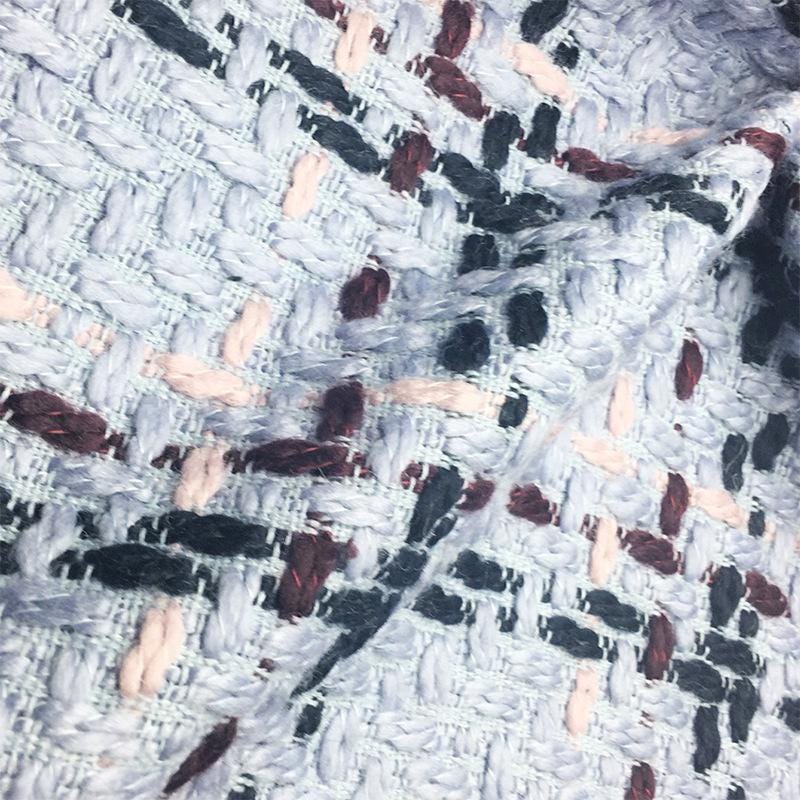 Coarse Woven Tweed Fabric: Sequin Sparkle Fashion Material, 59" Wide