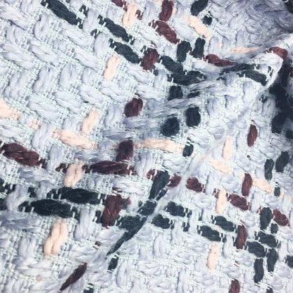 Coarse Woven Tweed Fabric: Sequin Sparkle Fashion Material, 59" Wide
