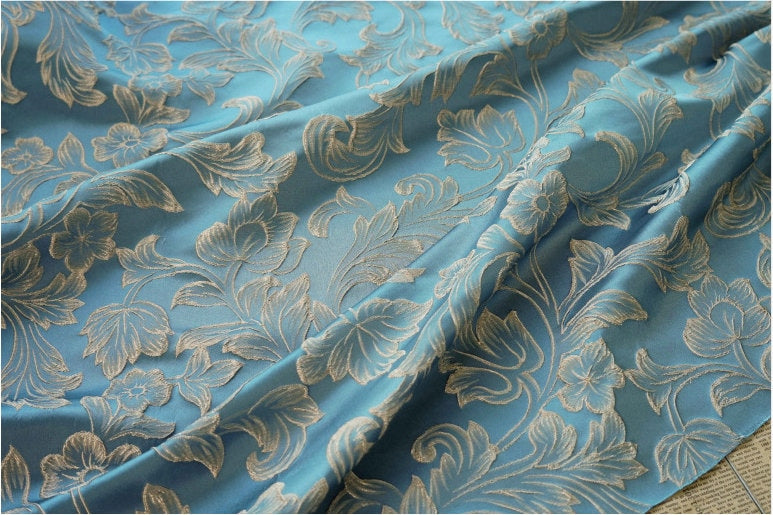 Palace Style Brocade Jacquard Fabric: 56"W Damask Upholstery
