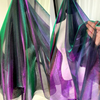 Tissu à maille creuse Laser Symphony, tissu de mariage décoloré