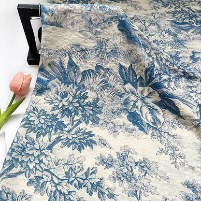 Bohemian Printed Cotton Tablecloth: 59" Wide Sustainable Fabric