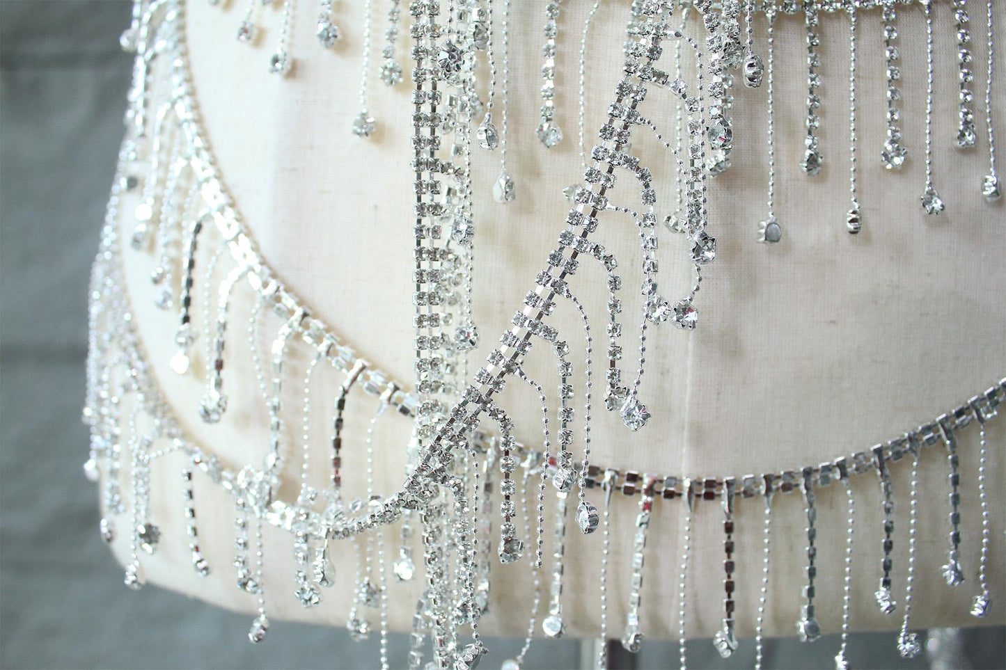 Chaîne à pompons en strass : garniture à paillettes de cristal, accessoire de robe de mariée à faire soi-même