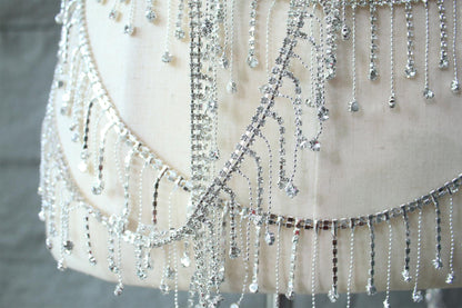 Chaîne à pompons en strass : garniture à paillettes de cristal, accessoire de robe de mariée à faire soi-même