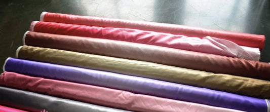 Ombr�� Satin Silk Fabric: Variety of Solid Colors" Wide