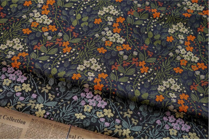 Floral Jacquard Woven Fabric: Country Style Upholstery, 57"W