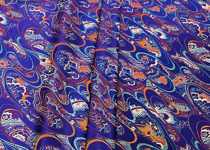 Phoenix Tail Silk Brocade Fabric: 29.5"W Upholstery & Sewing