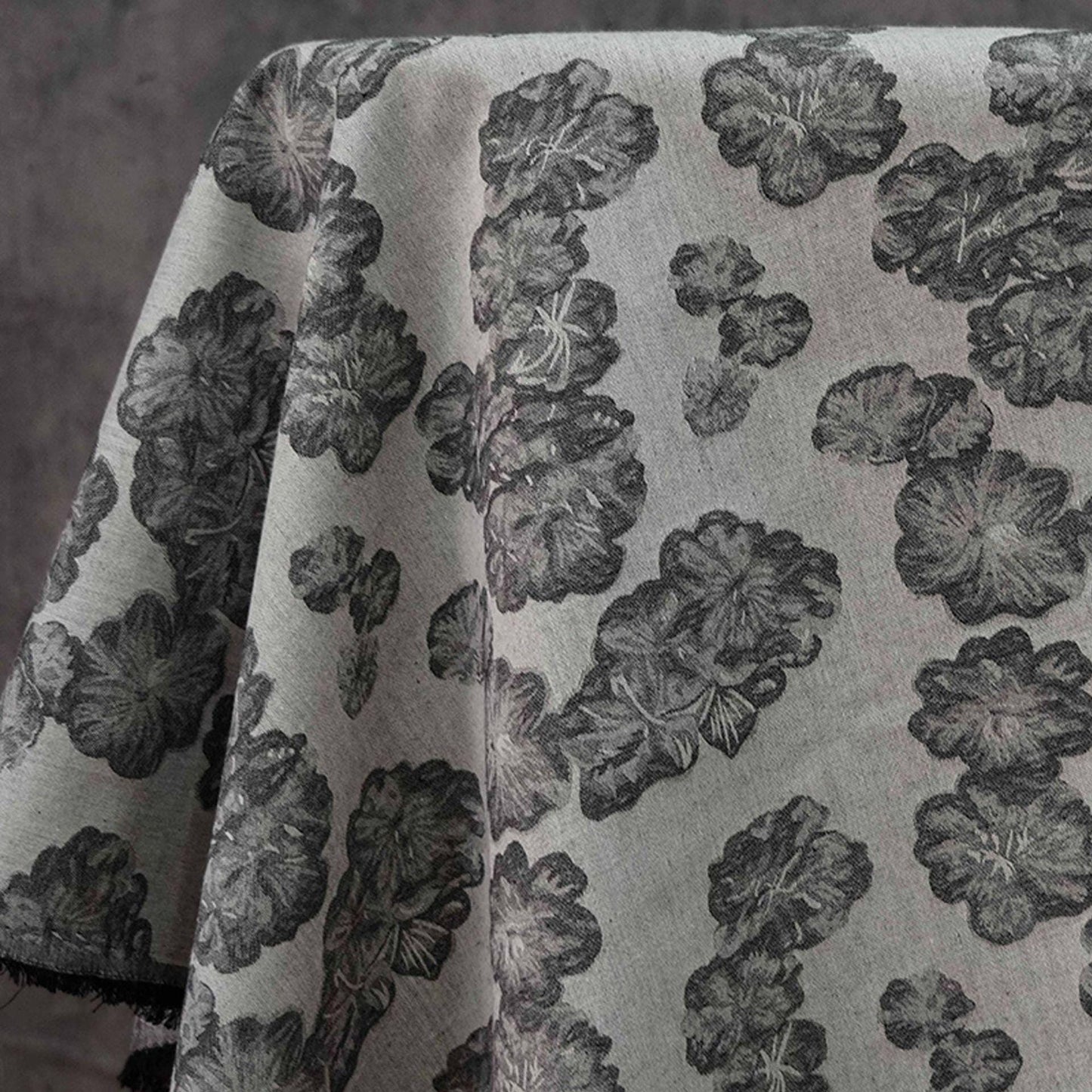Floral Japanese Cotton Fabric: Soft Kimono Upholstery Drapery (55"W)