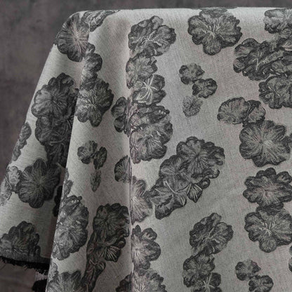 Floral Japanese Cotton Fabric: Soft Kimono Upholstery Drapery (55"W)