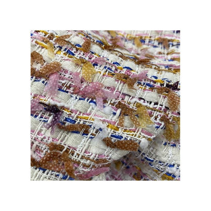 Coarse Woven Tweed Fabric: Sequin Sparkle Fashion Material (59"W By 1 Meter)
