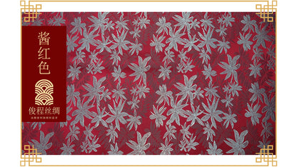 Brocart de soie, motif étoile de mer, largeur 114 cm (45 po) - Vendu au mètre