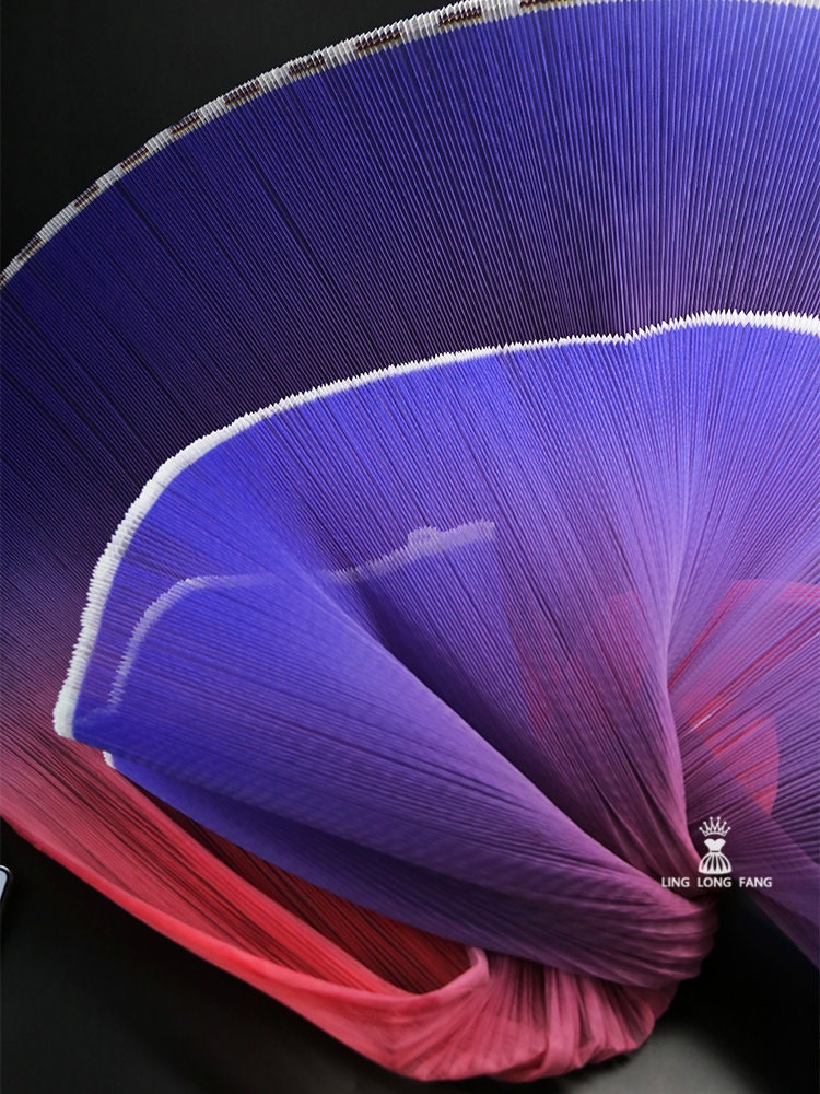 Pleated Hard Yarn Tulle Fabric: 59" Wide Designer Material