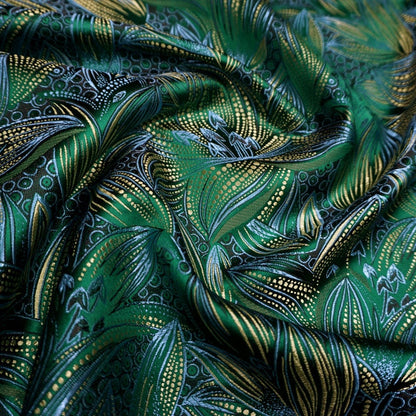 Lily Brocade Fabric: 45" Wide Silk Satin Hanfu Cosplay