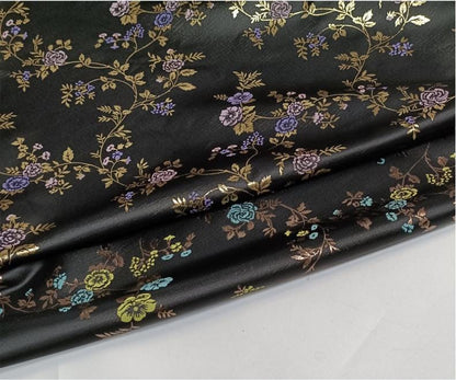 Silky Brocade Fabric: Chinese Cheongsam Costume Sewing Material