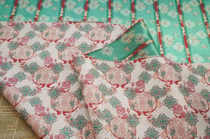 Gold Thread Jacquard Fabric: Chinese New Year Design, 65" Wide
