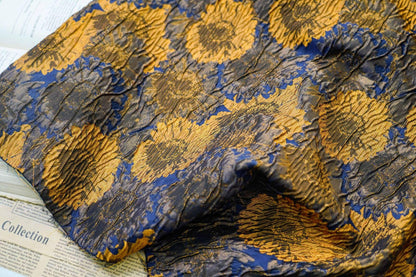 Tissu jacquard à motif floral : style peinture à l’huile, ameublement, costume – 160 cm de large