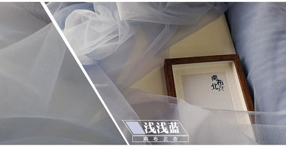 Tissu en dentelle ajourée, gaze transparente pour robe de mariée (59"L)
