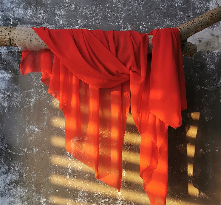 Soft Chiffon Fabric: 59" Wide Sheer Drape for Wedding & Events