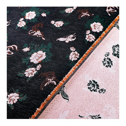 Floral Velvet Fabric: 59" Wide Upholstery & Sewing Material