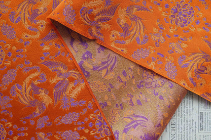 Elegant Song Brocade Jacquard Fabric: Chinese Style Hanfu & Qipao Sewing