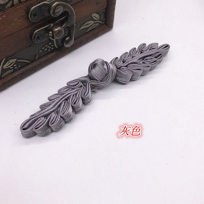 Handmade Satin Leaf Sewing Frog Closures: Cheongsam Knot Buttons