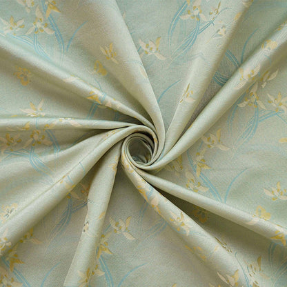 Floral Jacquard Woven Fabric: Reversible Embossed Upholstery, 59"W