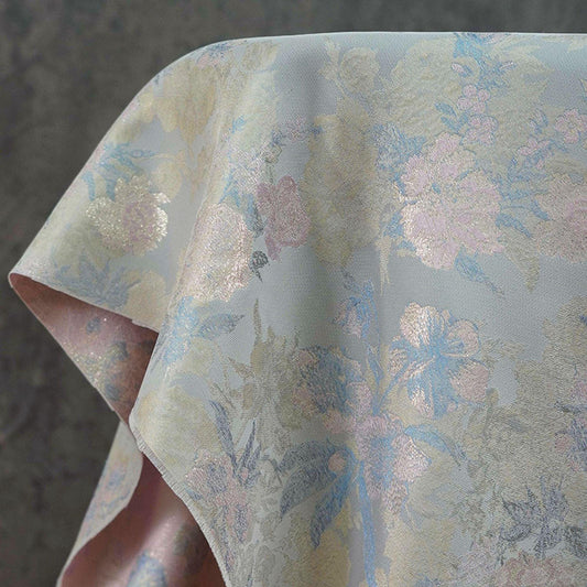 Gold Thread Floral Brocade Fabric: 63"W Chinese Jacquard Damask